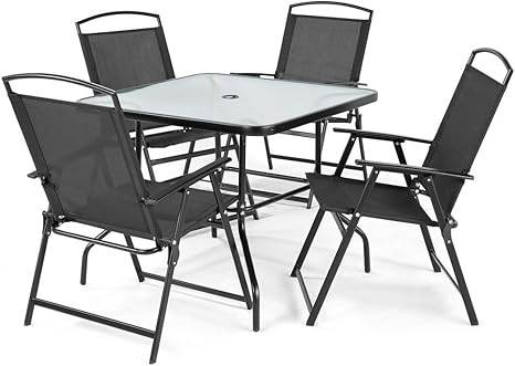 Mainstays Cranston 5 Piece Sling Folding Dining Set Amazon Ca
