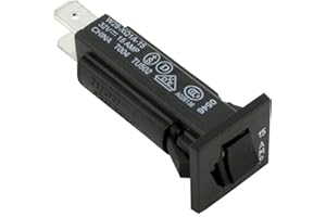 TE Connectivity W28-XQ1A-15 Circuit Breaker; Therm; Push; Cur-Rtg 15A; Snap-In Front Panel; 1 Pole; W28 Series