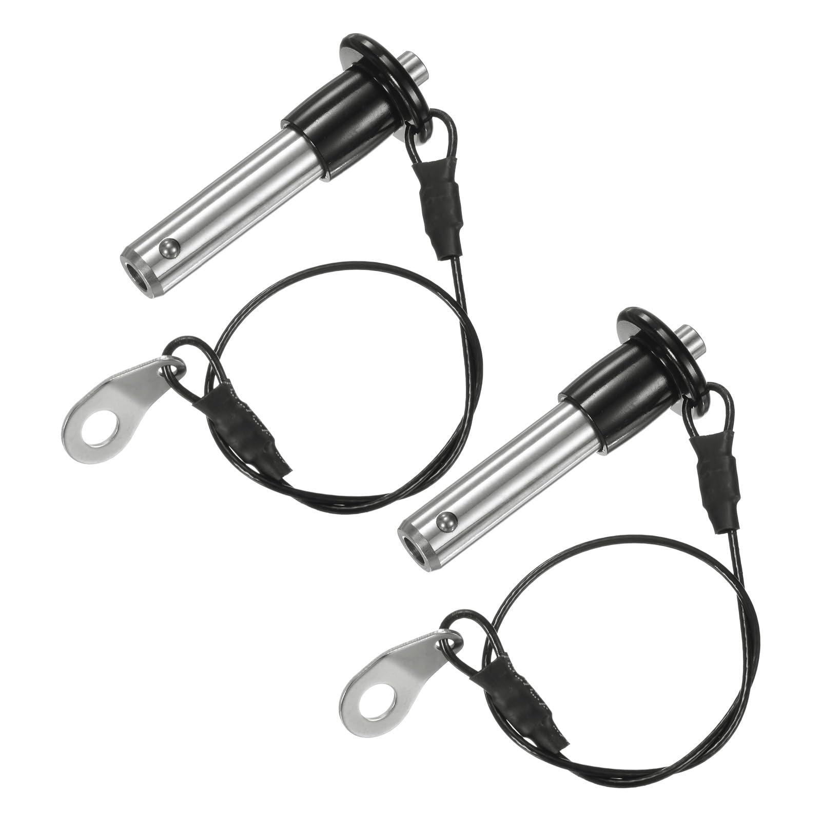 M METERXITY 2Pcs Ball Locking Pin 10mm Dia 25mm Usage Length Button Handle Quick Release Pin