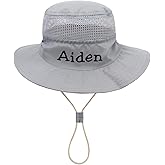 Personalized Toddler Baby Sun Hat, Custom Embroidered Name Boys Girls Bucket Hat, Infant Beach Hat Kids Summer Hat Age 0-8