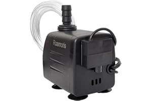 Roamoris Automatic Submersible Pump With Level Sensor,110V Fountain Water Pump For Pond, Aquariums,Fish Tank, Hydroponics,PM05