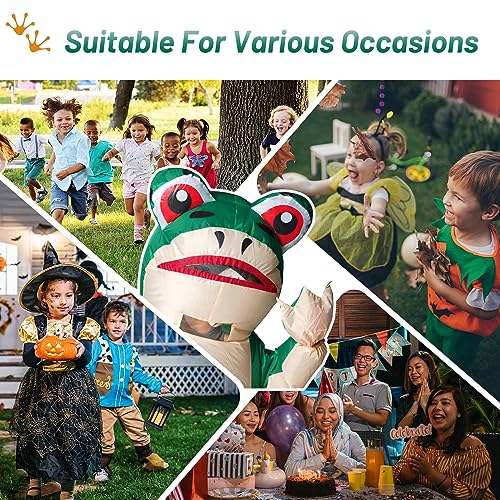 Seaforie Inflatable Costume Adult,Halloween Funny Frog Blow Up Costumes,Plus Size Disfraz Hombre and Disfraces Mujer,Suitable for Adults,Men,Women,Family,10-12 Teens