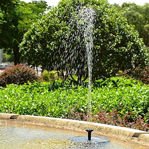 image for Royalsell Solar Fountain Pump, Free Standing 1.4W Bird Bath Fountain P