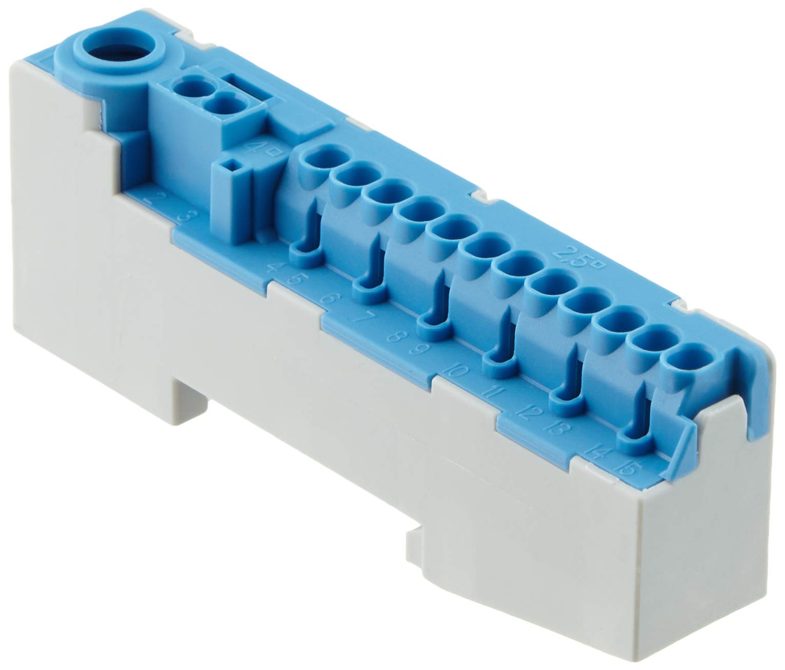 N-Plug Clamp 12 x 1.5 mm, 2 x 4 mm 1 x 25 mm Frame Clamp Blue