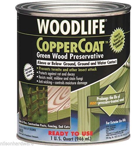 3 Qt Transparent Green Wolman Woodlife Coppercoat Green Wood Preservative 1904A