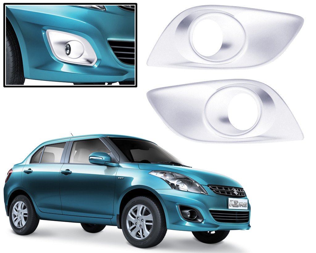 Auto Pearl Chrome Plated Fog Lamp Cover for Swift Dzire 2012 (Set of 2