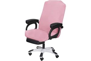 SARAFLORA Office Chair Covers- Medium, Pink- Removable Computer Chair Cover for Office Chair with Zipper for Universal RotatingChair Desk Chairs Cover Seat Washable Protector for Pets