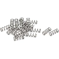 2 Stück 304 Edelstahl Druckfedern 0,8x7x305mm - Robuste Metallfedern Für Industrie & Haushalt