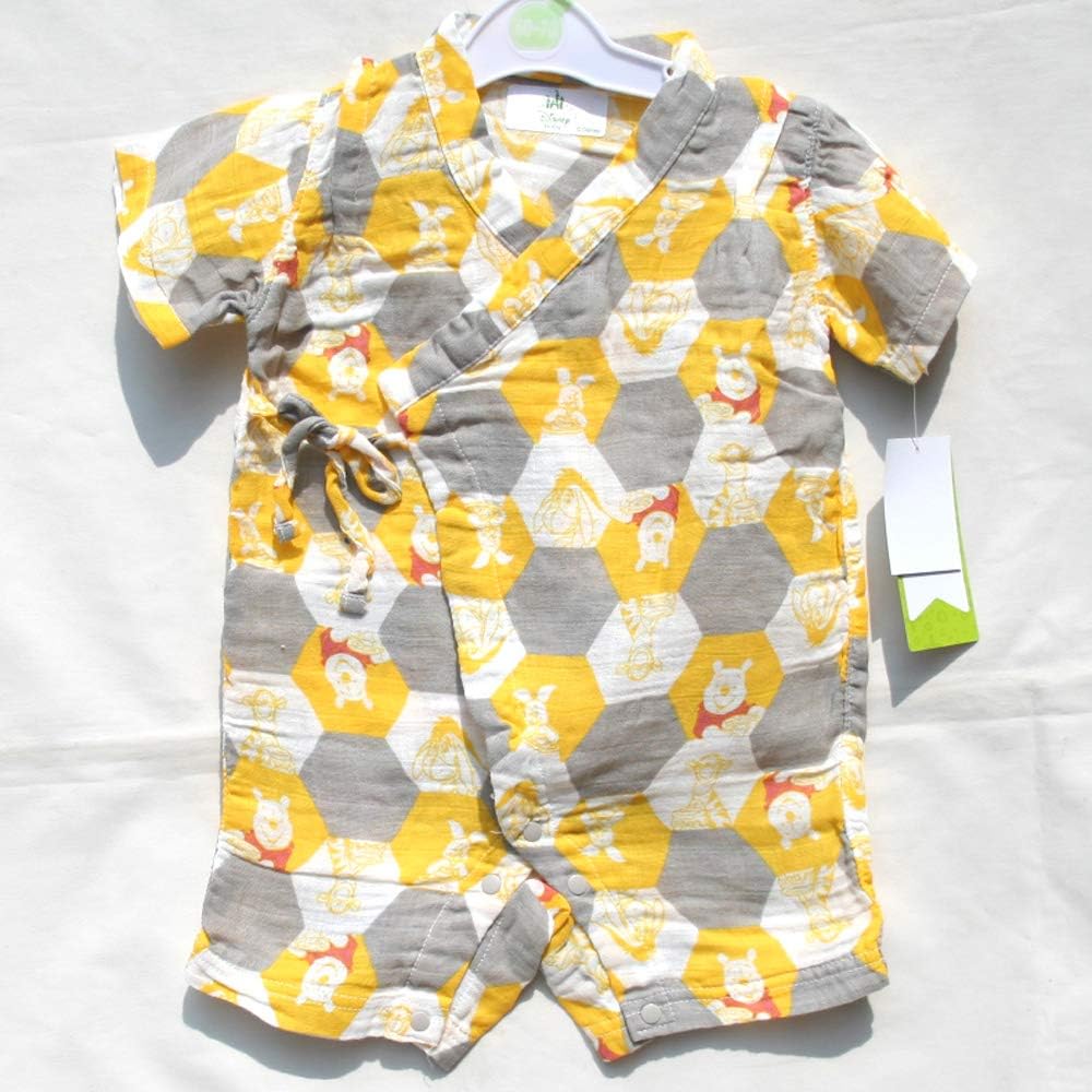 Amazon Co Jp ディズニー Disney ディズニー 子供服 プーさん 甚平 イエロー サイズ60 70 ベビー マタニティ