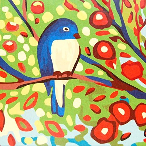 Paint By Numbers 'Exotic Birds' 12 X 12 Framed Kit - Bonnie Blue