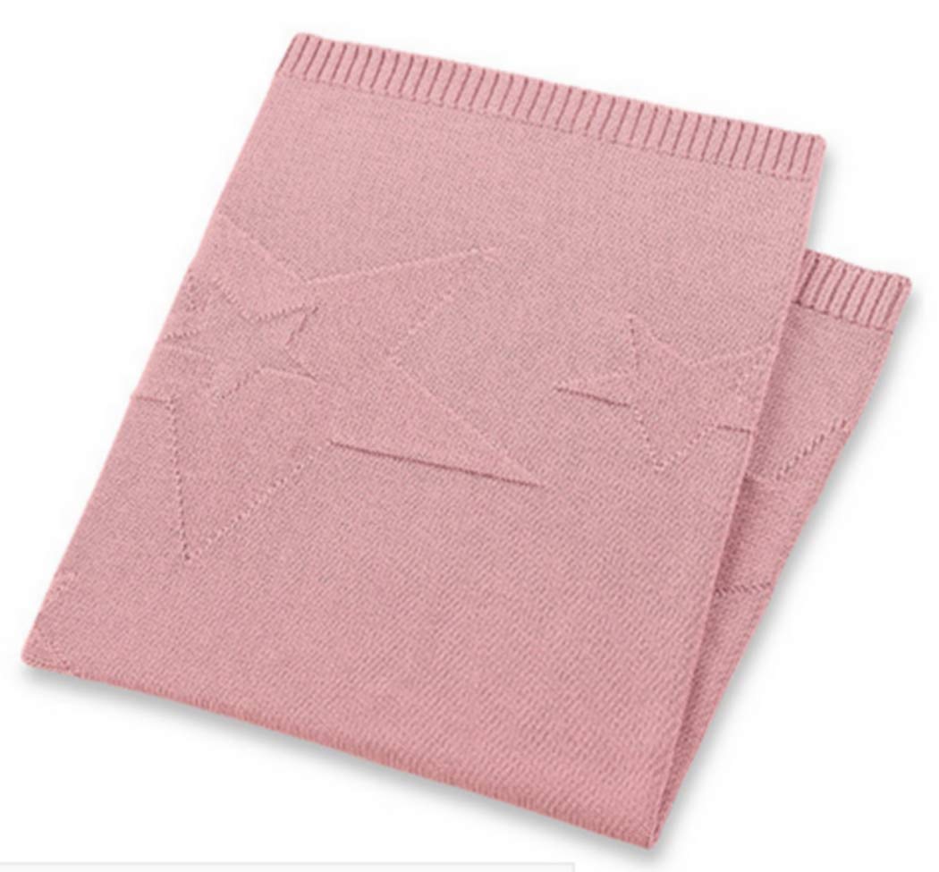 Sterntaler Knitted cuddle blanket Baylee, Age: For babies from birth or older, 75 x 90 cm, Pink