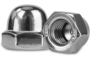 Vmuter 1/4"-20 Acorn Cap Nuts, 304 (18-8) Stainless Steel Dome Nuts for Furniture Automotive Marine Hardware, 40pcs