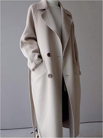 beige wool coat womens