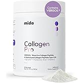 VERISOL® Hydrolyzed Collagen Peptides Type I & III with Vitamin C, Hyaluronic Acid, Biotin, Q-ACTIN® | Unflavored Protein Powder for Smooth Skin, Thick Hair, Strong Nails & Joint Health | 30 Servings