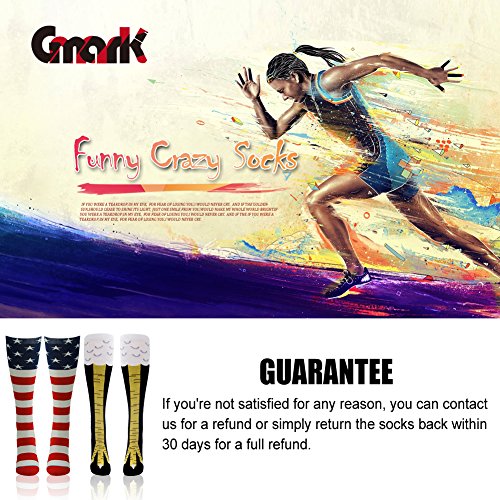 American Flag Socks, Gmark Women's Crazy Funny Chicken Legs/Boots Knee High&Shark Mid-calf Gift Sock Sports & Outdoors, Sports & Fitness, Team Sports, Soccer, Clothing, Women, Socks