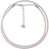 Gemstone Beads Necklace Silver