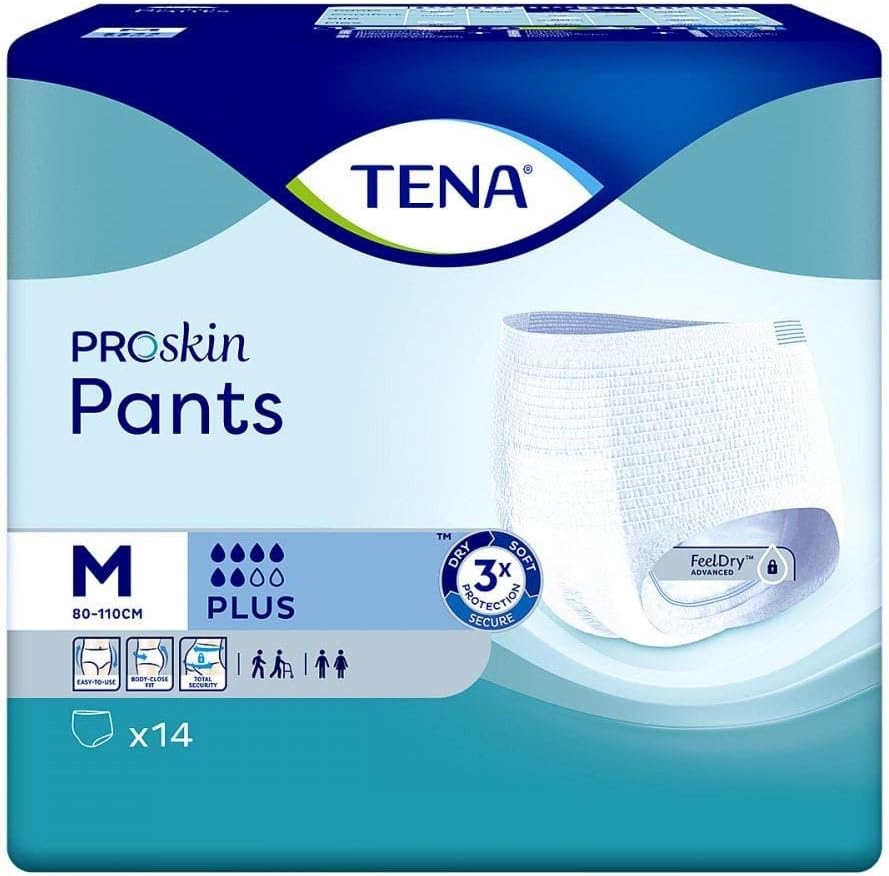 TENA Pants Plus Classic Medium 80-110cm Pack of 14