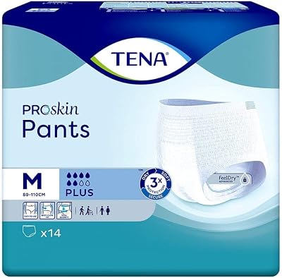 TENA Pants Plus Classic Medium 80-110cm Pack of 14