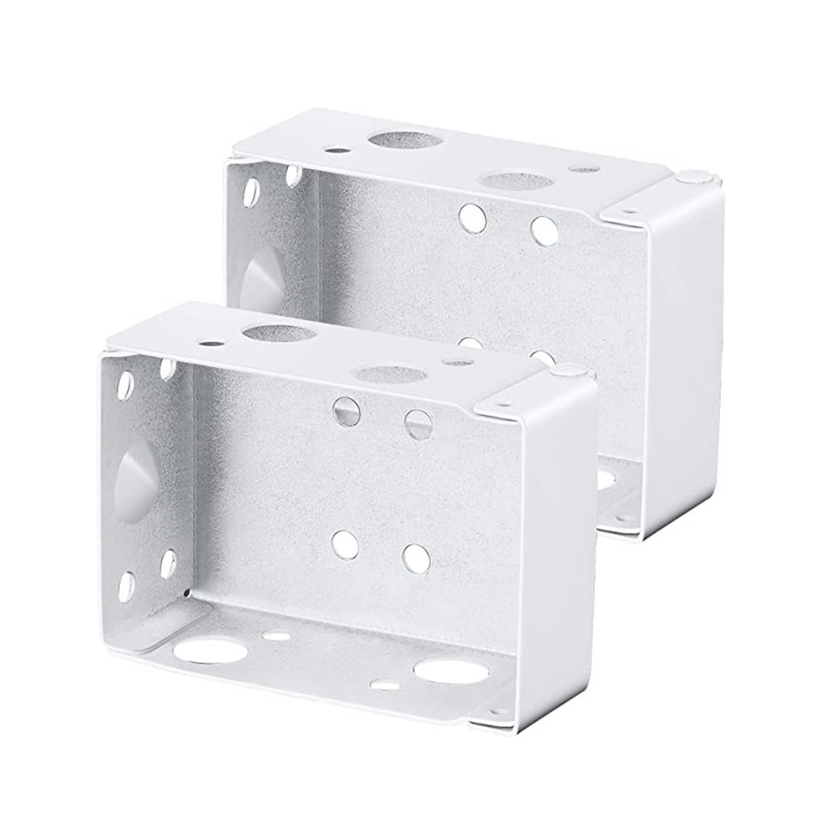 Amazleer 2PCS Blind Brackets, Venetian Blind Brackets for Top Fix, Durable POM Plastic Curtain Track Fittings, Box Mounting Bracket for Window Blinds, Roman Blind Accessories (2)