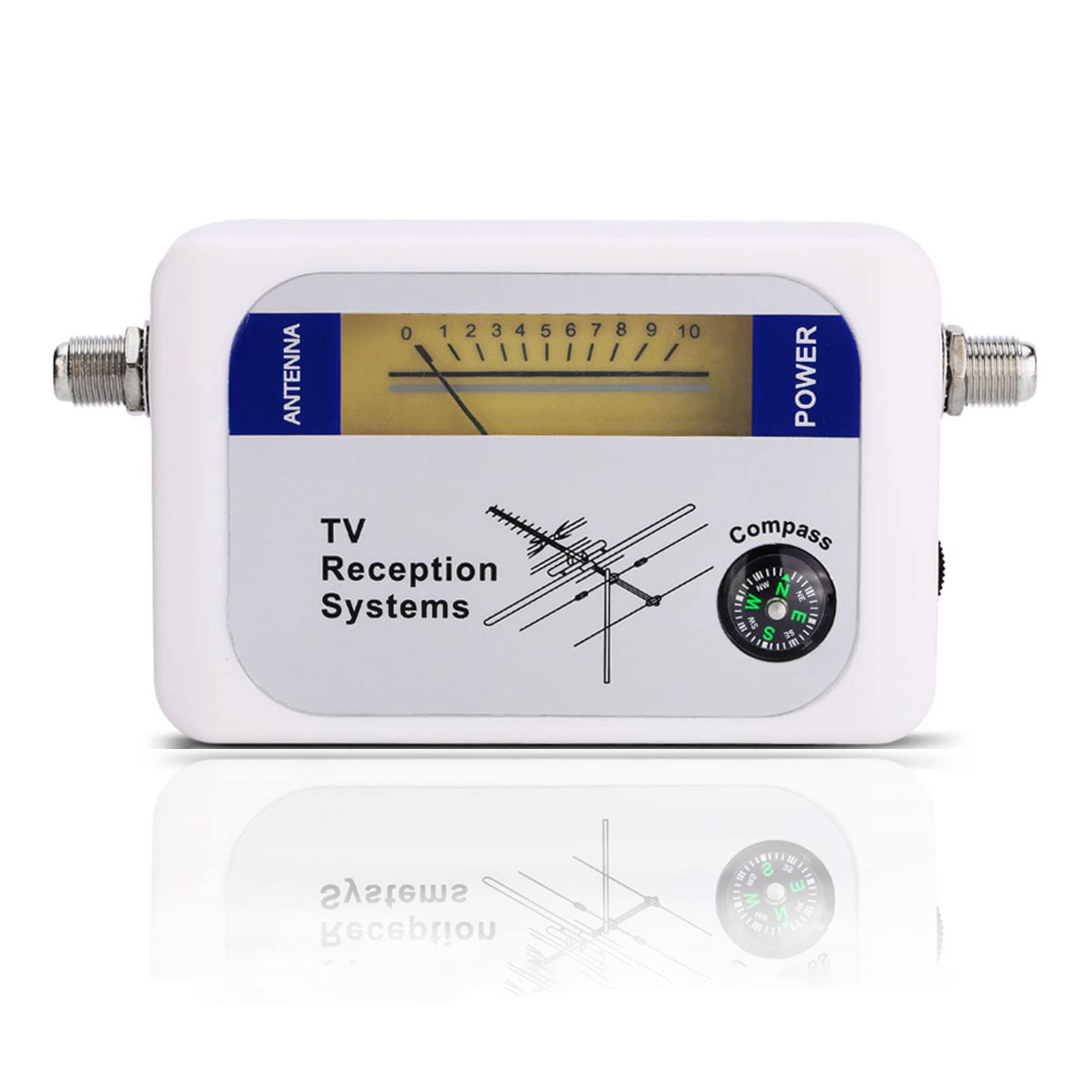 Cuifati Digital TV Antenna Finder, Portable Satellite Signal Finder, TV Signal Strength Meter Detector Receiver, With Backlight/Compass