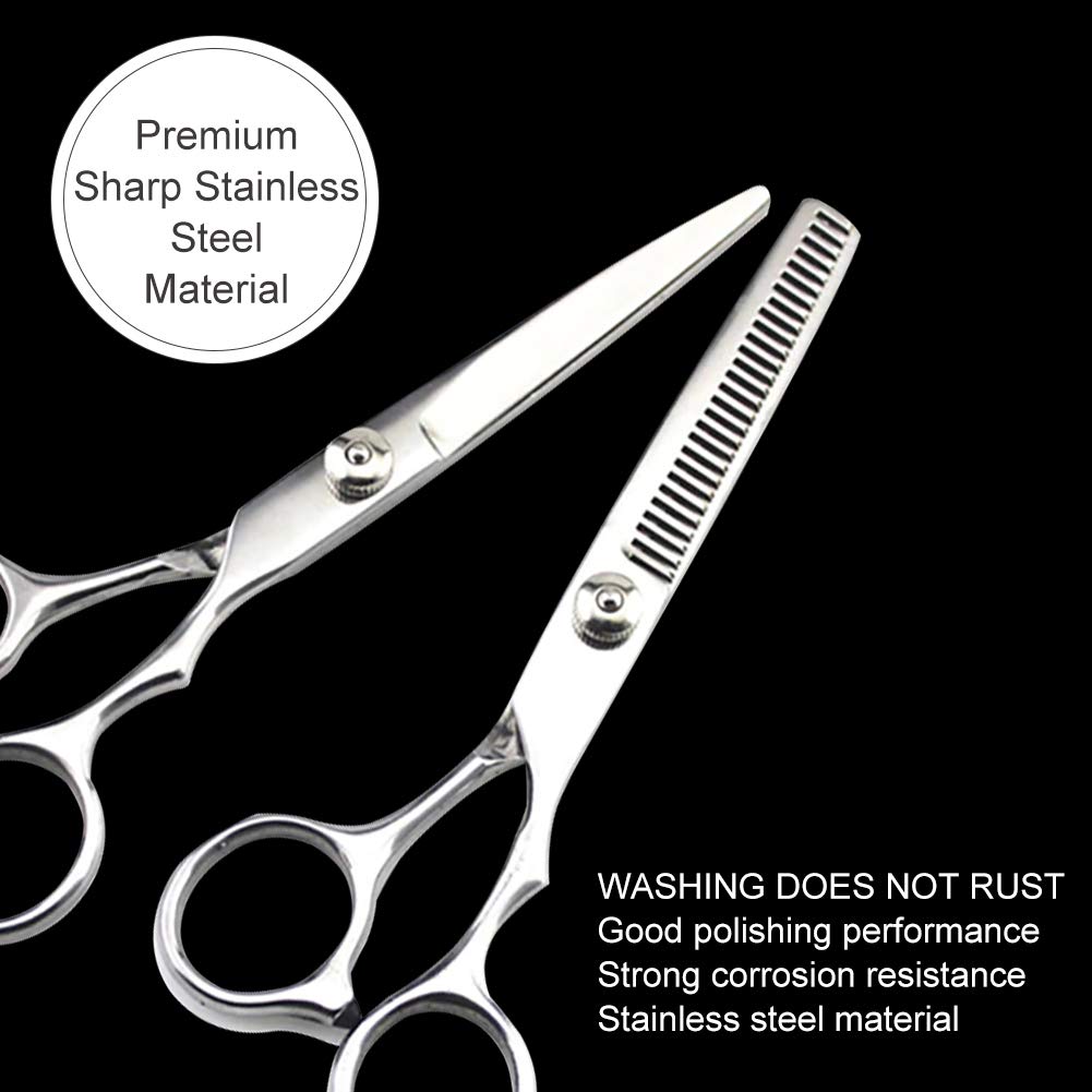Hair Cutting Scissors for Women, Hair Cutting Scissors Set, Hairdressing Scissors Kit, Professional Hair Cutting Shears for Women Men Barber Salon Home Use : Beauty