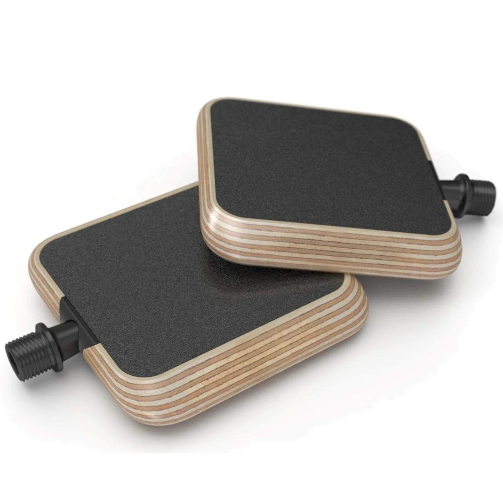 MOTO Bike Pedals “Classic“ Wooden Pedals Made in Germany, 9/16 thread CrMo Spindle CNC Machined