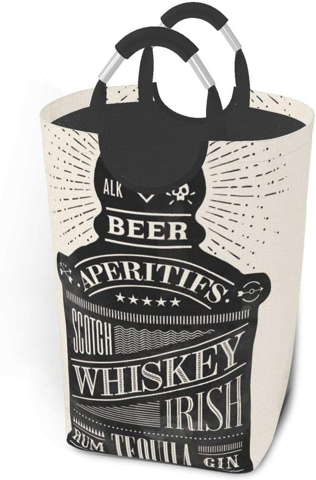 AOOEDM Cestas de lavandería Dormitorio Paquete de Ropa Sucia Cartel