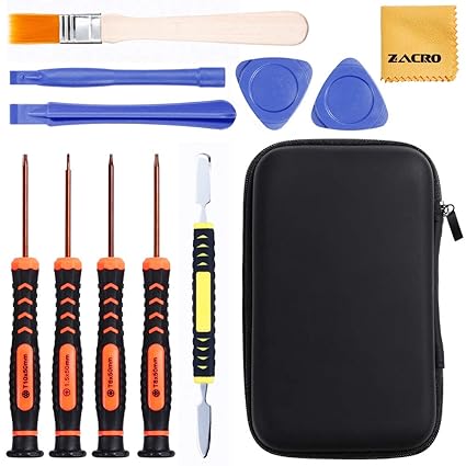 Zacro T6 T8 T10 Schraubenzieher Set Schraubendreherset 13 Stück Öffnung Werkzeug Set mit Reinigungsbürste für Xbox One Xbox 3