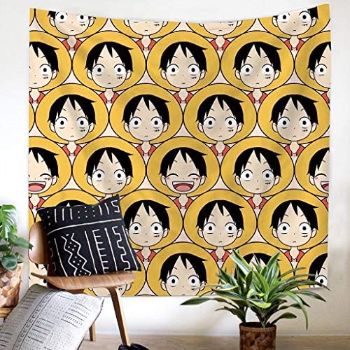 ZDNALS One Piece Anime Tapestry 丨 Home Decor Wall Tapestry Wall Hanging Living Room Bedroom Dormitory - Multi Color Size Optional Tapestry (Color : D, Size : 170CM×230CM)