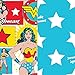 Bumkins Reusable Snack Bags, for Kids School Lunch and for Adults Portion, Washable Fabric, Waterproof Cloth Zip Bag, Supplies Travel Pouch, Food-Safe, 2-pk Wonder Woman DC Comics