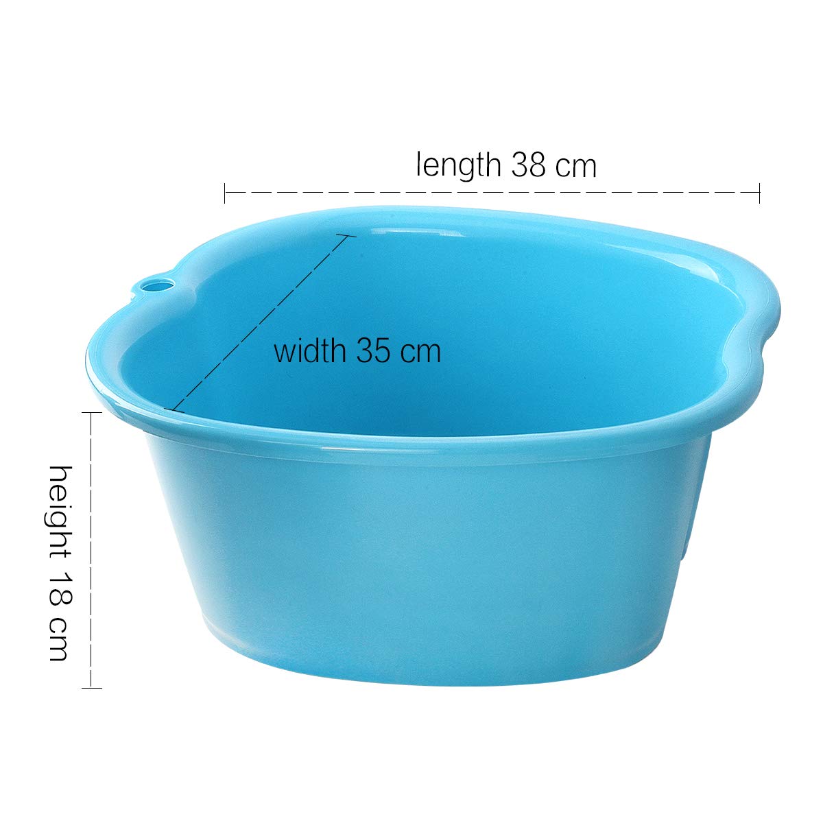 Foot Bath Tub, ESARORA Upgrade Thick Sturdy Plastic Spa Basin for Pedicure and Massage – Perfect to Soak Your Feet, Toe Nails, and Ankles: Beauty