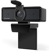 Amcrest 1080P Webcam with Microphone &amp; Privacy Cover, 2 Noise-Cancelling Mics, USB Webcams for Desktop/Laptop PC Computer, Web Cam for Calls, Conference, Zoom, Skype, Online Classes, Meetings AWC2198