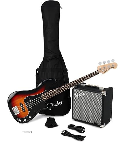 Amazon.com: Squier Affinity Series Active Jazz Bass V Amp