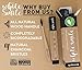 Biodegradable Toothbrush, Family Pack of 4 All Natural Bamboo Handle & Charcoal Infused Nylon 4 Bristles - Vegan Friendly (Nylon)
