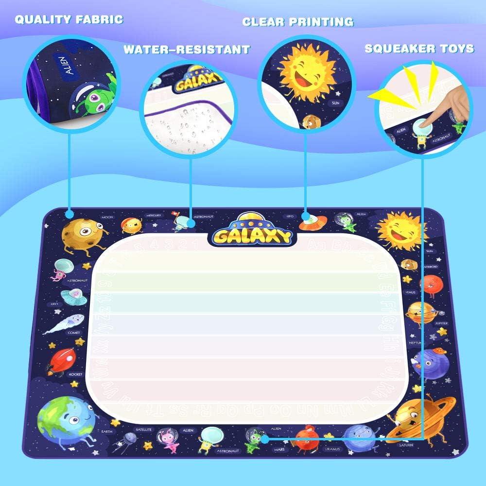 Betheaces Magic Doodle Drawing Mat - Extra Large Water Drawing Mat Toddler Toys Gifts Painting Writing Color Mat Kids Toys for Boys Girls Age of 3 4 5 6 7 8 Year Old 40 x 28 Inches: Toys & Games