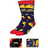Food Drink Gifts for Men - Pizza Taco Beer Socks, Taco Pizza Gifts for Teens