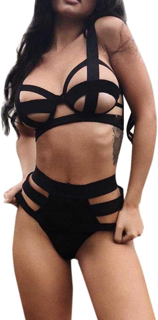 Makaor Women Sexy Lingerie Set Lace Up Babydoll G-String Thong Underwear Nightwear