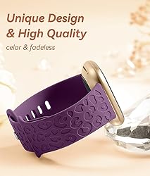 Odbeai Leopard Bands Compatible with Fitbit Sense