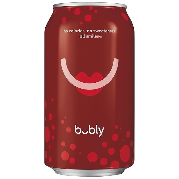 BUBLY SPARKLING WATER, CHERRY, 12 OUNCE (PACK OF 8)