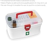 MILTON Medical Box First Aid Storage Box Portable With Detachable Tray White view 7