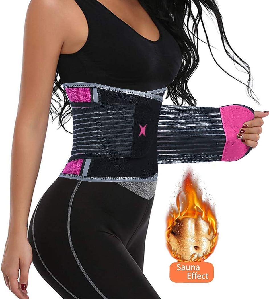 cohaperWaist Trainer Belt for Women Waist Trimmer Slimming Body Shaper Workout Fitness Cincher Fluorescence Belly Girdle