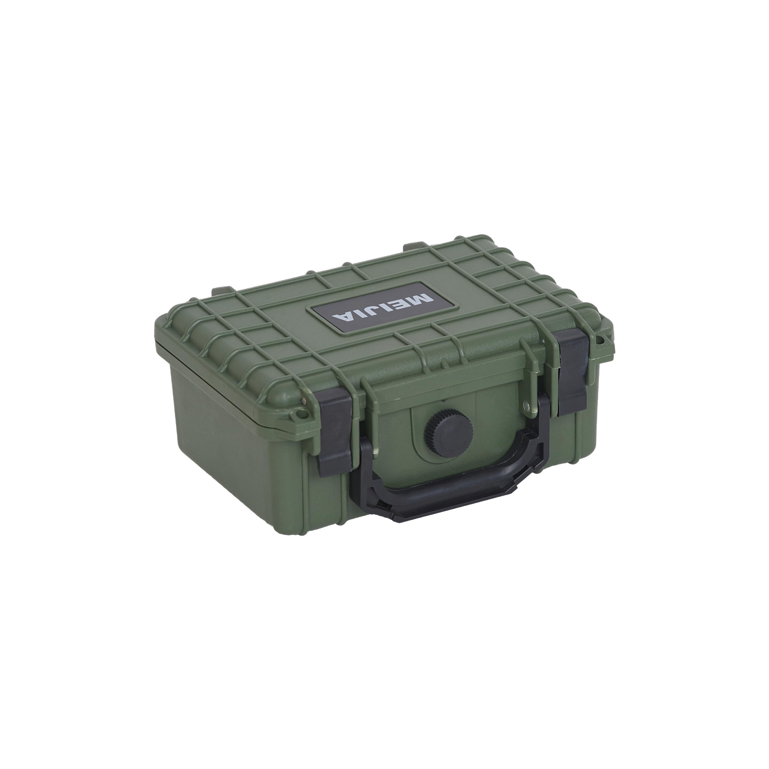 MEIJIA Waterproof Protective Hard Case,Camera Case with Customizable Foam, Fit use of Camera,Drones,Lens,8.12x6.56x3.56inches (Green)