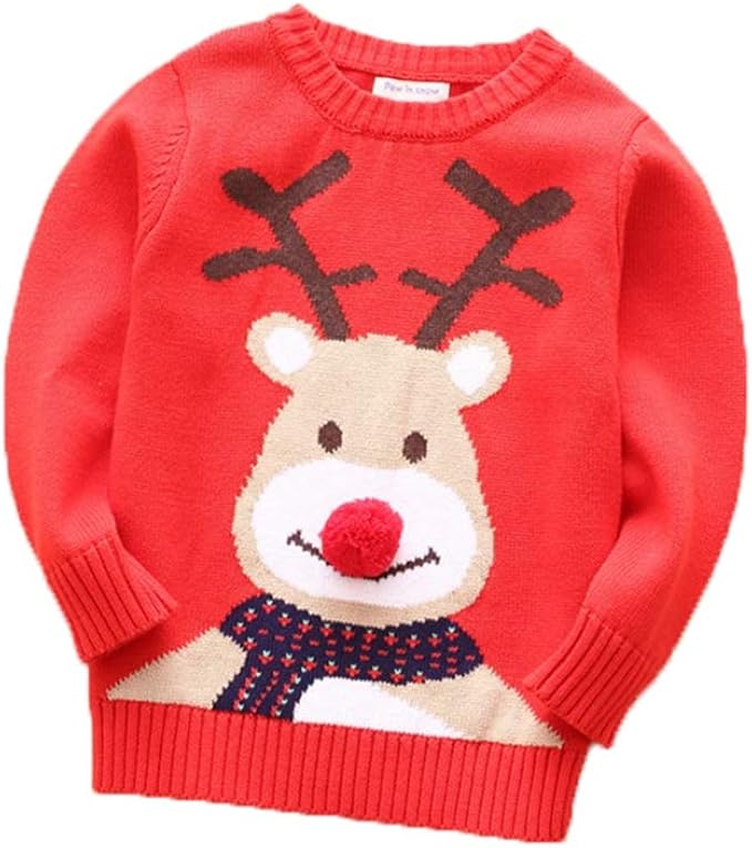 maglione rosso bambino