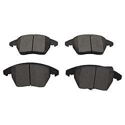 TRQ Front Ceramic Brake Pad Set for VW Passat Jetta