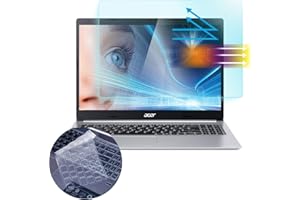 MUBUY-GOL Anti Blue Light Screen Protector for 15.6" Acer Aspire 5 Laptop A515-43 A515-54 A515-55 A515-56 /Acer Aspire 3 A315-54/55/56/57/58 Eye Protection Screen Filter & Keyboard Cover, Reduce Fingerprint