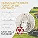 lifetoenjoy Golf Ball Marker Clip - with Two Golf Markers - Attach to Your Pocket Edge, Belt, Clothes - Strong, Easy to Use Magnetic Mechanism - Transparent Color to Match with Anything! Great Gift!
