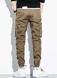JMIERR Work Pants for Men Stretch Elastic Waist