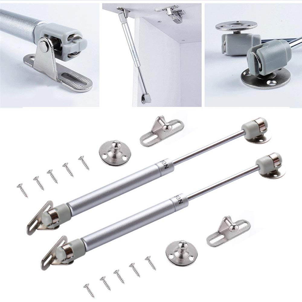 100N/22.5lb /10kg Soft Close Lid Support, Safety Lift Support Gas Struts Gas Springs Gas Shocks for Toy Box, Soft Down Lid Stay, Soft Close Lid Hinge【Pack of 2】