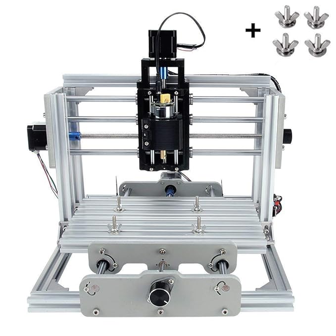 TopDirect CNC Fräsmaschine, Arbeitsbereich: 240 * 170 * 65mm, DIY CNC Router Maschine 3 Achsen Mini Holz PCB Acryl Fräsmaschi