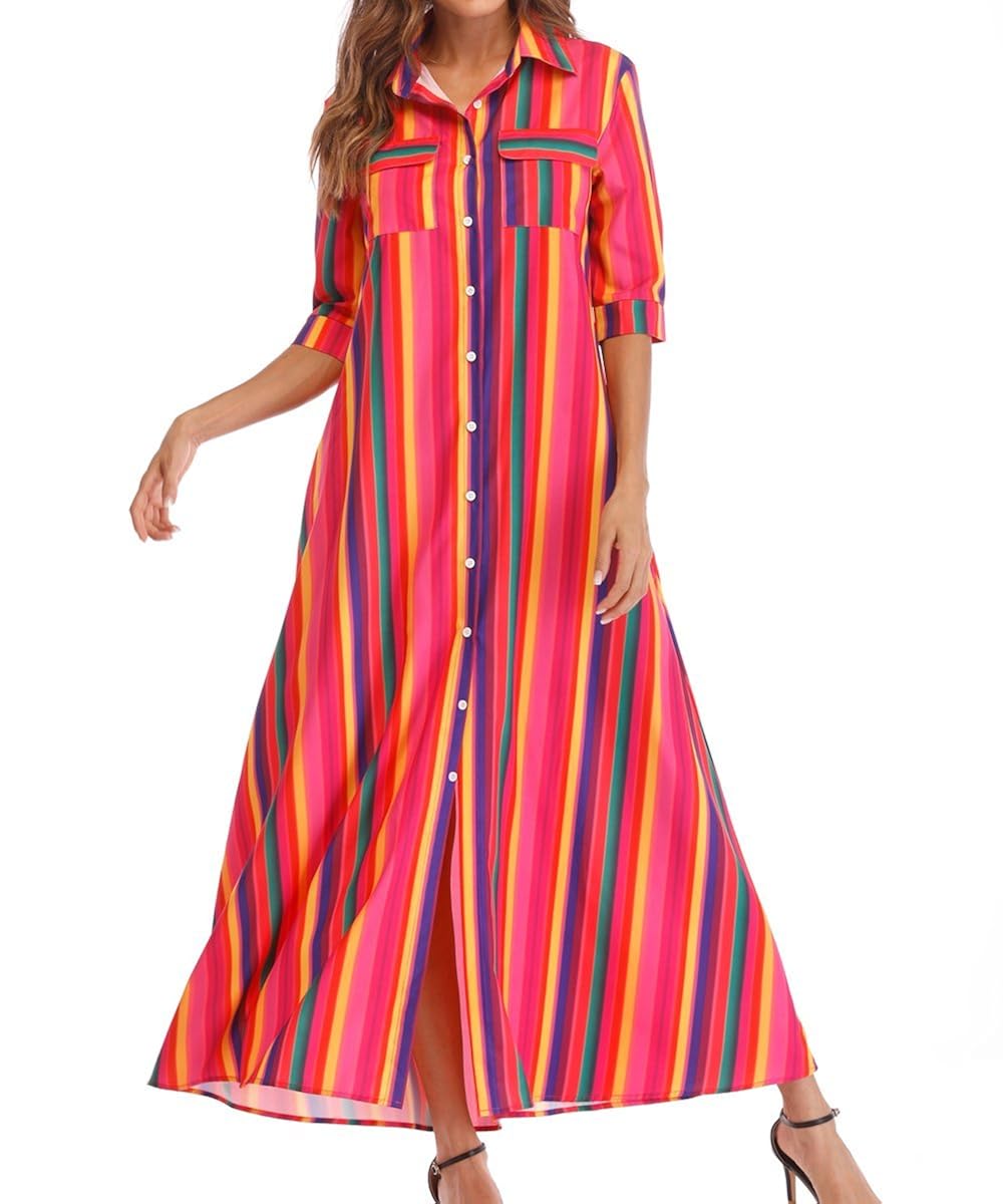 rainbow colored sundress